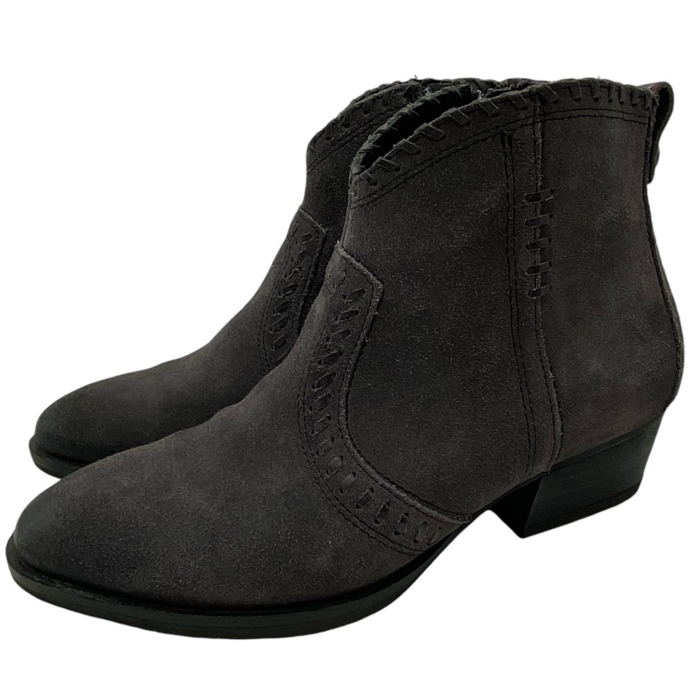 Bussola Womens Shoes Alameda Abigail Boots Sz 7.5 Gray Suede Leather Western